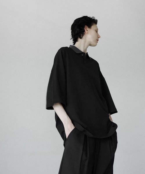 remer ルーズデュアルヤーンドライポロ ブラック Sサイズ loose dual yarn dry polo / ルーズデュアルヤーンドライポロ