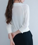 カーディガン 夏 「大人気」ラグランスリーブV...の詳細画像3