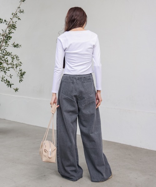 maruさん用 BAB ジーンズ デニム デニムパンツ 「S・M・Lサイズ展開」タック