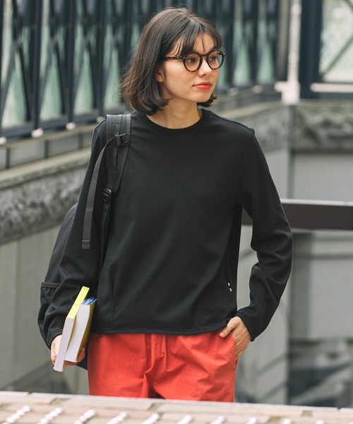 tシャツ 吸水速乾 UVカット ロングスリーブクルーネックTシャツ RP 長袖Tシャツ レディース