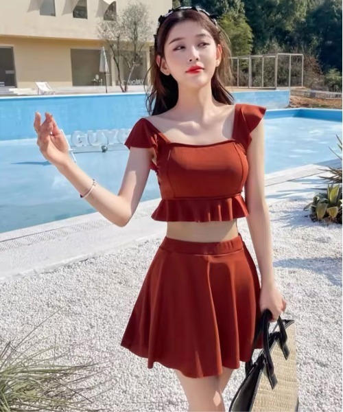 水着 「 ammy. / エイミードット 」 フリル ビスチェ ＆ ハイウエスト