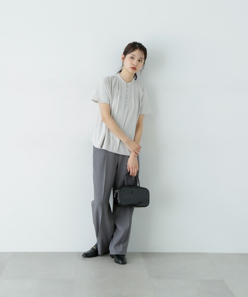 「N.（N. Natural Beauty Basic）」 半袖シャツ MEDIUM カーキ レディース N.（N. Natural Beauty Basic）（エヌエヌナチュラル