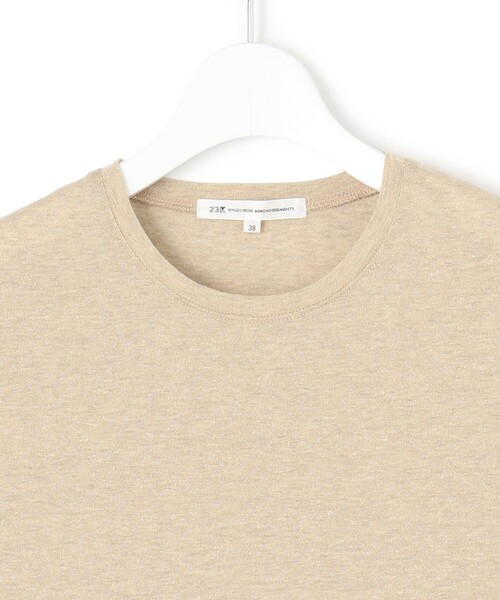 23区 tシャツ 「洗える」ラメジャージ TEE レディース