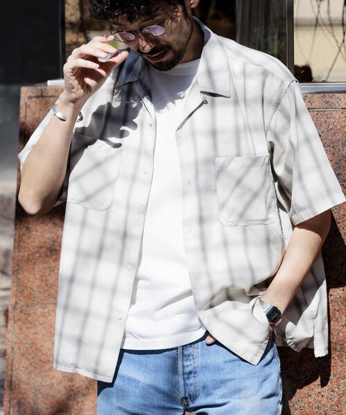 FREAK'S STORE（フリークスストア） シャツ ブリーチ加工 オープン