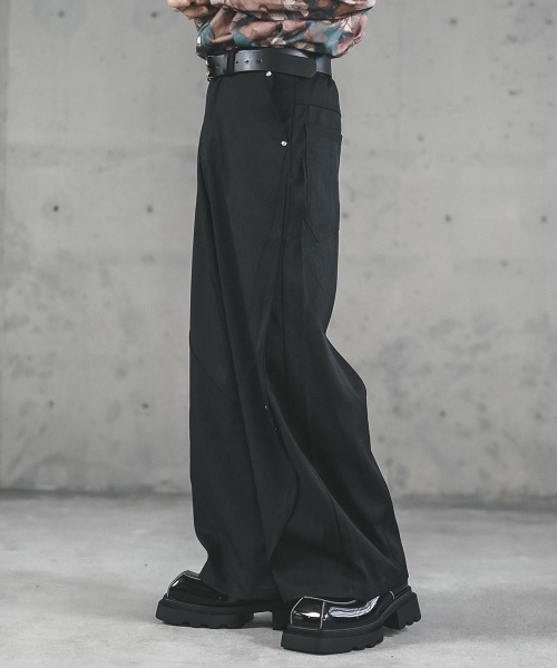Shoowtime（ショウタイム） ワイドパンツ スラックス Curved