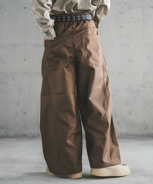 Shoowtime（ショウタイム） ワイドパンツ スラックス Curved