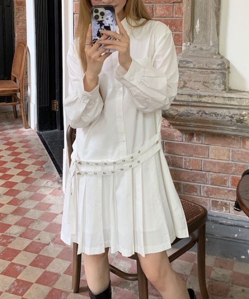 ワンピース RT-122147 ワンピース ダブルベルト・シャツワンピース : ZOZOTOWN Yahoo!店