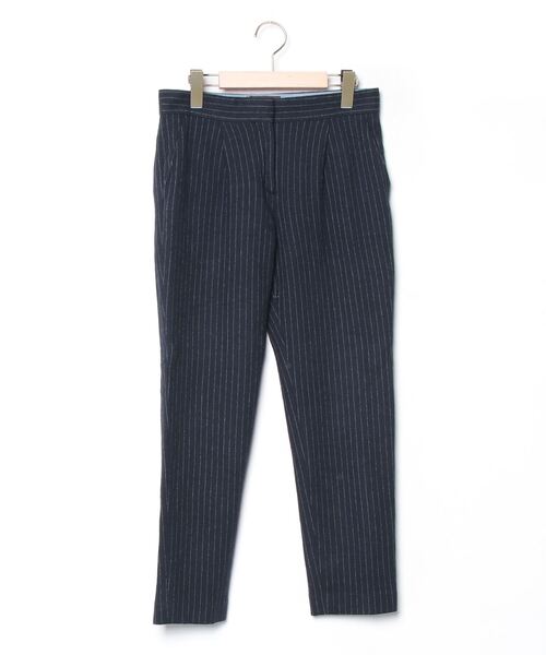 TOMORROWLAND（トゥモローランド） ストライプ柄パンツ 36 ネイビー