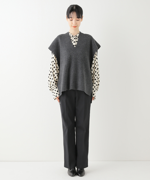 きらりんこ　S LOBE IENAグレー ニットベスト サイズF きらりんこ S LOBE IENAグレー ニットベスト サイズF IENA（イエナ