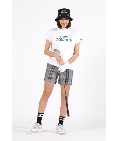 tシャツ 「new balance golf」「直営店舗・公式オンライン限定カラー有り」UVカット 半袖 モックネック プルオーバー (WOMENS) 直営店舗・公式オンライン限定カラー有り】UVカット 半袖 モック