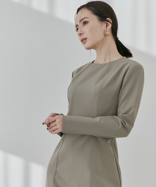[anuans] длинный рукав One-piece SMALL темно-синий женский 