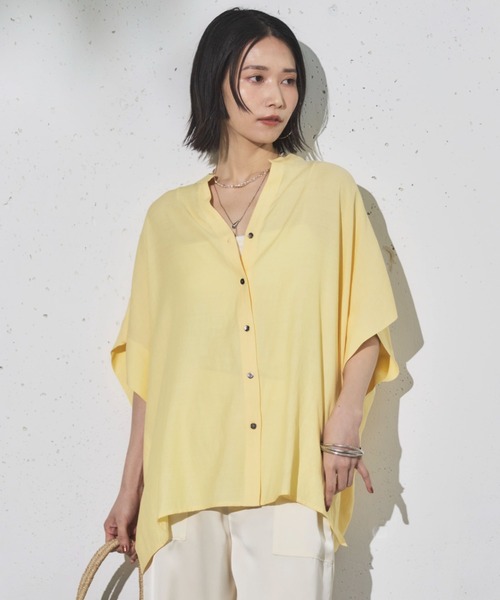 DOUX ARCHIVES ブラウス シャツ ウォッシャブルリネンライク