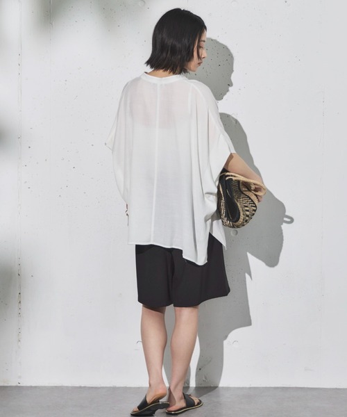 ブラウス シャツ oversize linen shirt レディース OVERSIZED LINEN SHIRT - WHITE | COS