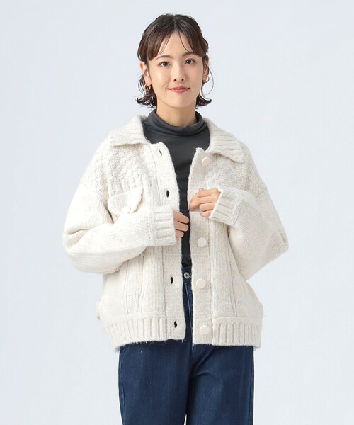 BEAMS HEART（ビームス ハート） ブルゾン アウター Gジャン風 ニット