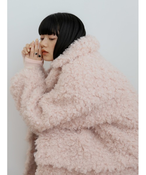 「Katrin TOKYO」 ファーコート X-SMALL ピンク レディース_画像3