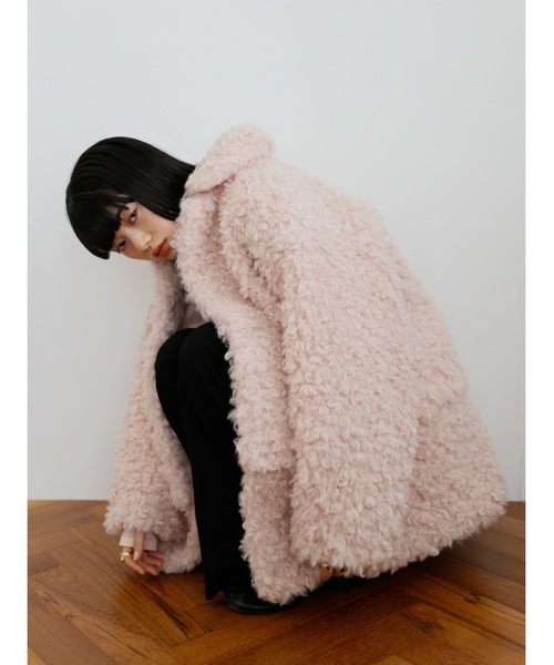 激カワ◎ショッキングピンクのファーコート◎個性的◎派手奇抜◎ 激カワ◎ショッキングピンクのファーコート◎個性的◎派手奇抜◎ 激