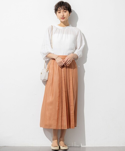 23区 ブラウス シャツ 「洗える」LIBECOリネン ボリューム