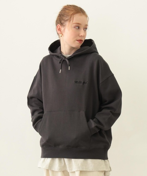 MILKFED.（ミルクフェド） パーカー ICING LOGO WIDE SWEAT HOODIE