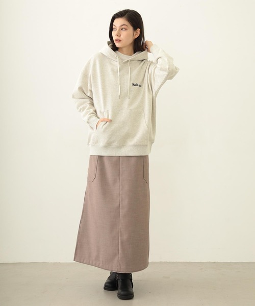 ミルクフェド  パーカー MILKFED.（ミルクフェド） パーカー STENCIL LOGO WIDE SWEAT HOODIE