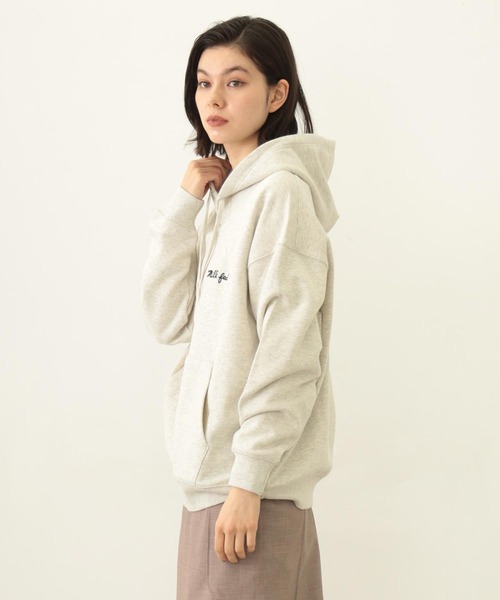 【新品・未使用】milkfed パーカー MILKFED.（ミルクフェド） パーカー ICING LOGO WIDE SWEAT HOODIE