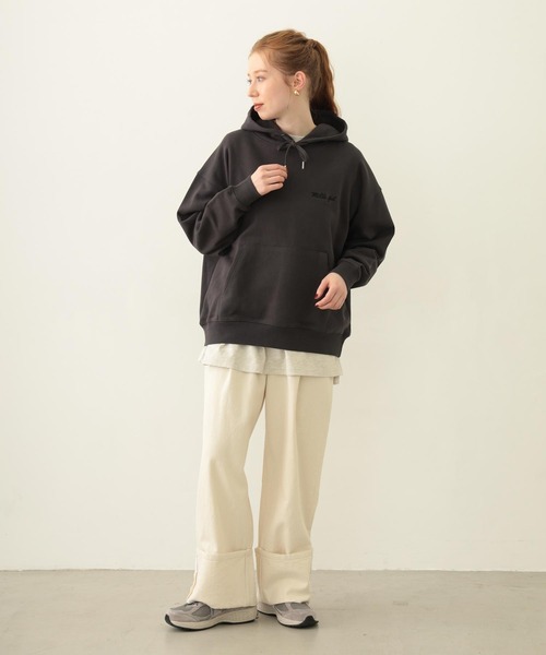 MILKFED.（ミルクフェド） パーカー ICING LOGO WIDE SWEAT HOODIE