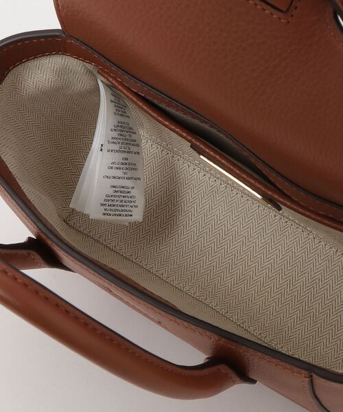 国内直営**Lauren**ペブルド レザー スモール Tanner サッチェル LAUREN RALPH ショルダーバッグ バッグ ペブルド レザー