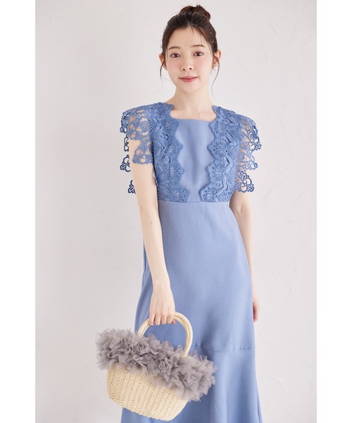 tocco closet かごバッグ カゴバッグ チュールフリルペーパー