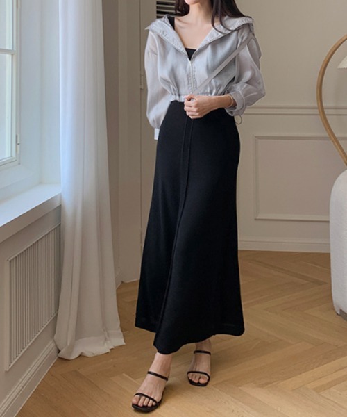 COCOMOMO ブルゾン アウター シャイニーシアーブルゾン ショート丈