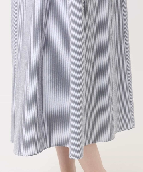 OFUON（オフオン） ワンピース キーネックデザインワンピース/洗える