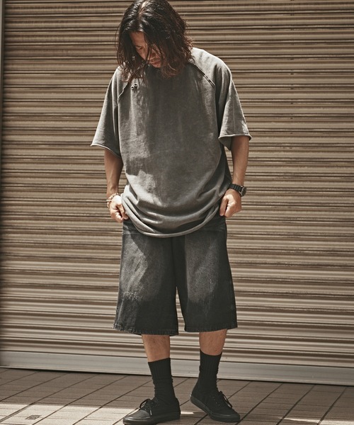 ALL RUNS ハーフパンツ ジーンズ 短パン Vintage style denim half