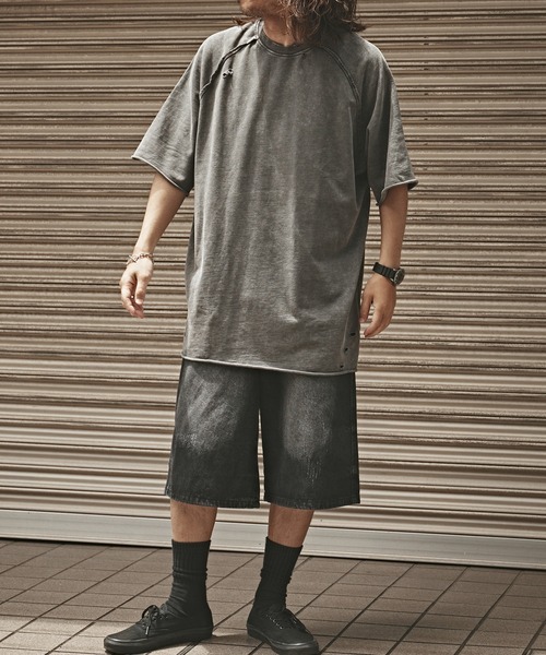 ALL RUNS ハーフパンツ ジーンズ Vintage style denim half pants