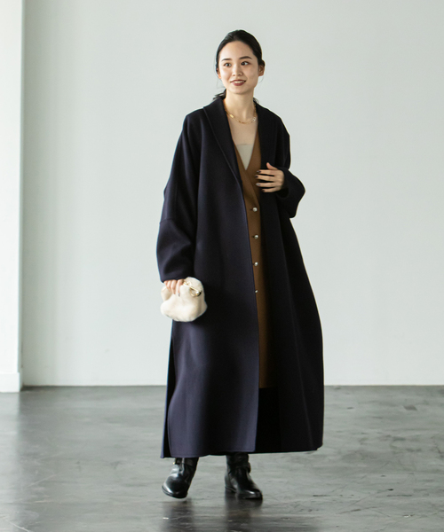 NOBLE（ノーブル） コート 36 ネイビー レディース : ZOZOTOWN Yahoo