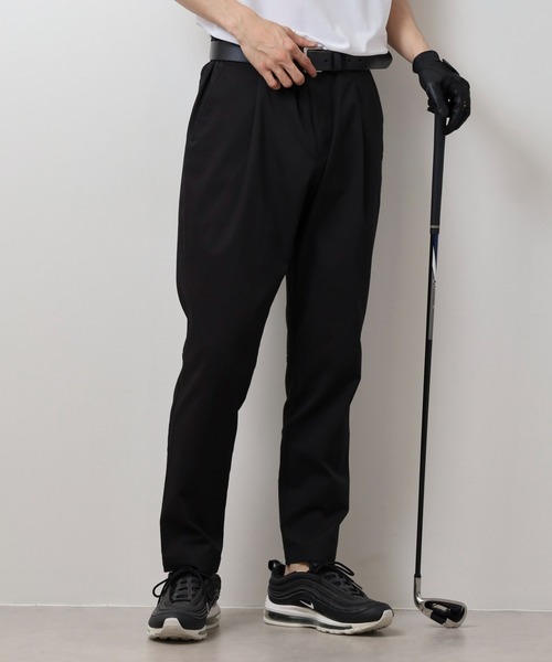 XL プーマ EXストレッチ ウエストゴム有＆紐付 テーパードパンツ ネイビー XL プーマ EXストレッチ ウエストゴム有＆紐付 テーパードパンツ