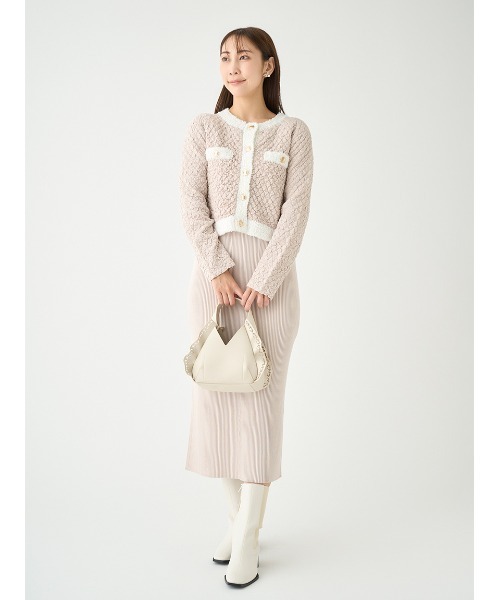 新品 タグ付き セルフォード CELFORD ホワイト ショート カーディガン CELFORD（セルフォード） ニットカーディガン ONE SIZE ホワイト