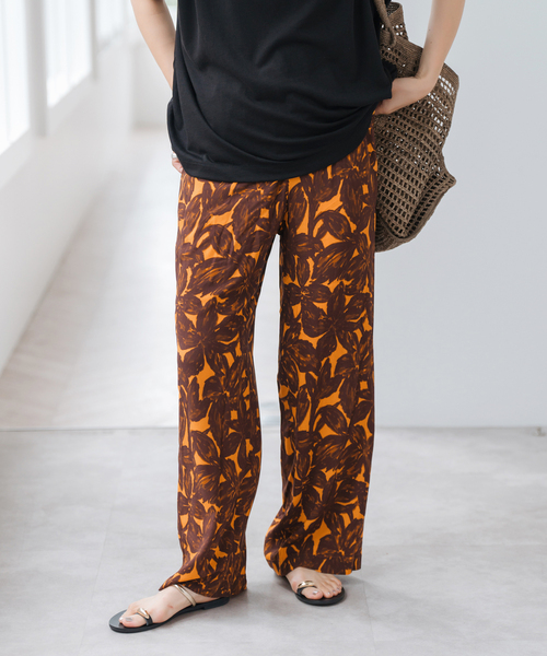 新品タグ付き Spick & Span ヴィンテージライククロスイージーパンツ Spick & Span｜《WEB限定追加》手洗い可 / ワッシャーサテン
