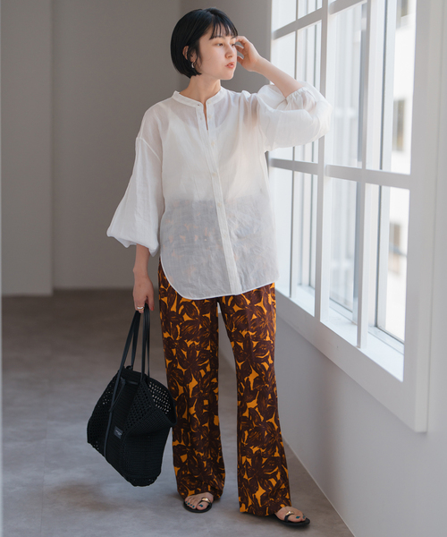 スピックアンドスパン　とろみあるパンツ 楽天市場】【SALE／30%OFF】ツイルストレッチ2タックパンツ