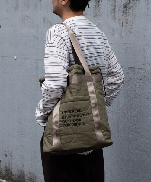 snow peak トートバッグ Snow Peak / Quilted Ripstop Tote