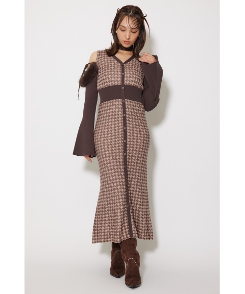 rienda ワンピース 「2025AW」many wayフェイクファージャガード