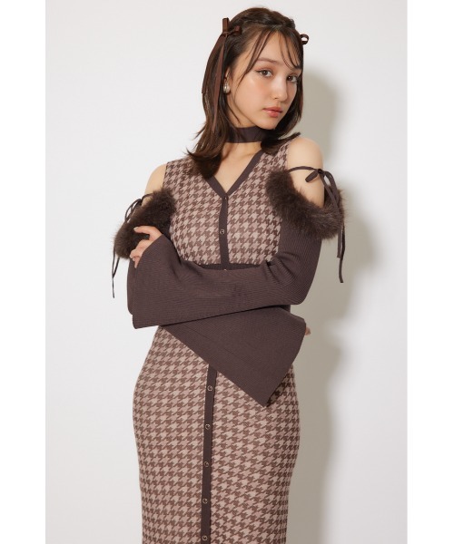 rienda（リエンダ） ワンピース many wayフェイクファージャガード