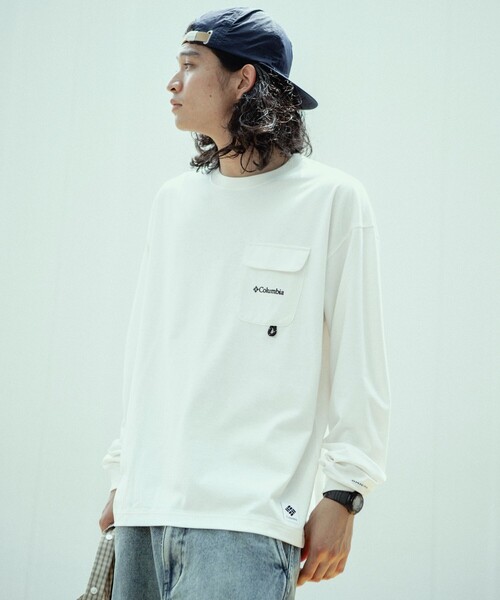 「FREAK'S STORE」 長袖Tシャツ LARGE ホワイト メンズ