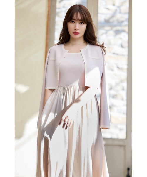 Her lip to ドッキングワンピース Her lip to 「Her to」 ドッキングワンピース S ブルー