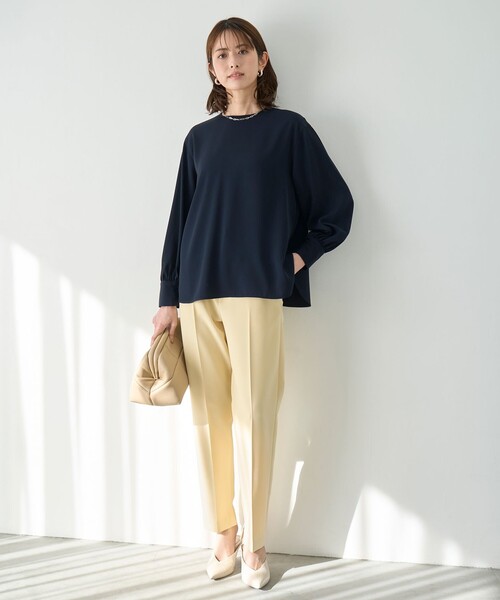「UNFILO」 長袖ブラウス LARGE ホワイト レディース_画像6