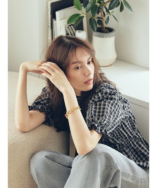【新品・タグ付き】Mila Owen シャーリングペプラムフリルブラウス Mila Owen ブラウス シャツ シャーリングペプラムフリルブラウス