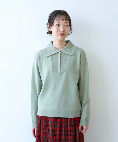 bulle de savon（ビュルデサボン） ニット セーター 14G mochi mochi