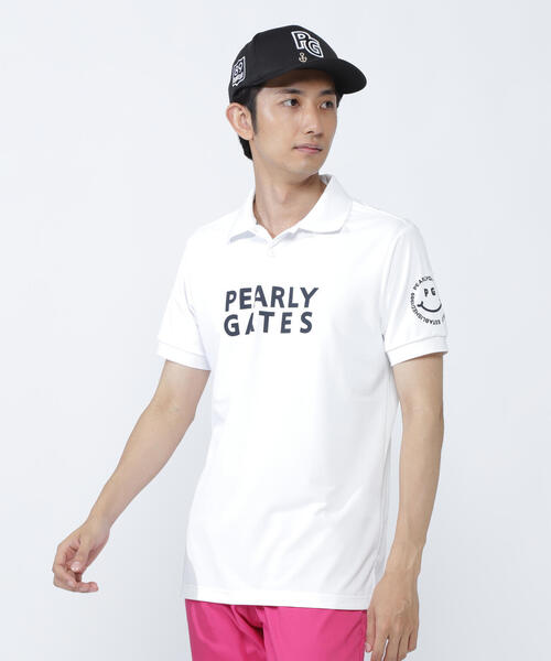 ポロシャツ ポロ 「PEARLY GATES」SPX FD150d×FD30⁄1裏使ツイル半袖