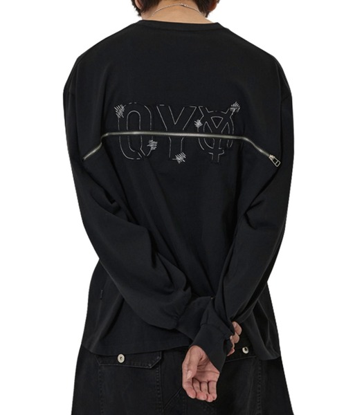 OY（オーワイ） tシャツ 「OY/オーワイ」BACK ZIPPER LOGO L/S TEE 