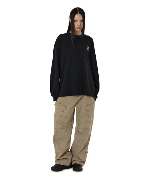 OY（オーワイ） tシャツ 「OY/オーワイ」BACK ZIPPER LOGO L/S TEE
