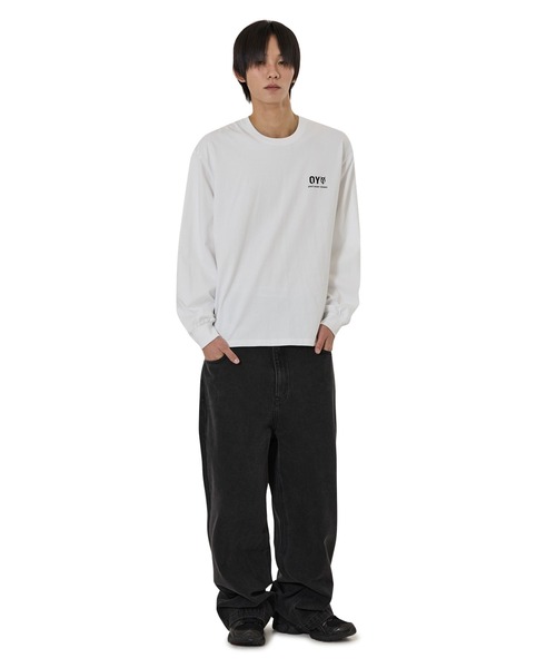 ☆限定値下中☆OY  ZIPPER LOGO T-BLACK ロングTシャツ OY（オーワイ） tシャツ 「OY/オーワイ」BACK ZIPPER LOGO L/S TEE