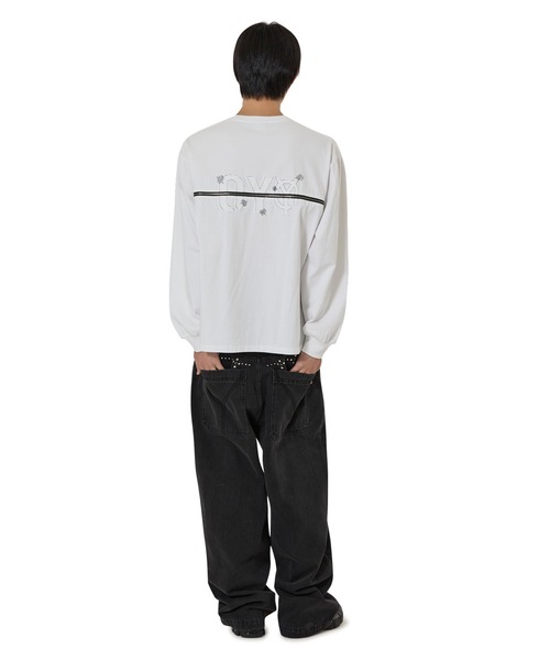 ☆限定値下中☆OY  ZIPPER LOGO T-BLACK ロングTシャツ OY（オーワイ） tシャツ 「OY/オーワイ」BACK ZIPPER LOGO L/S TEE