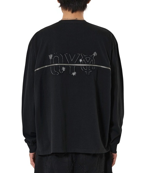 OY（オーワイ） tシャツ 「OY/オーワイ」BACK ZIPPER LOGO L/S TEE